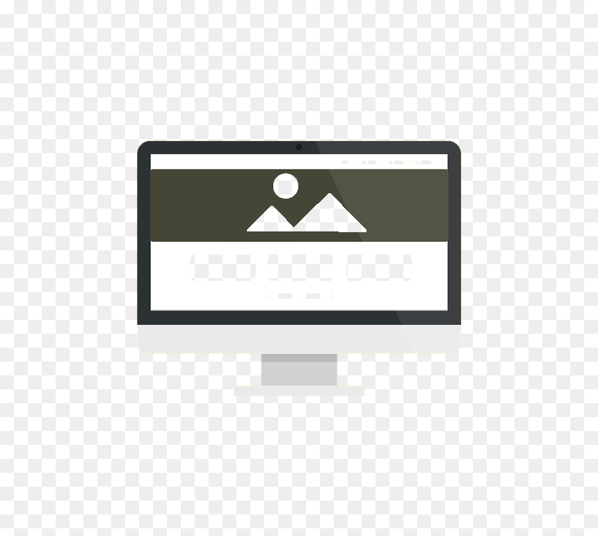 Led-backlit Lcd Display, HD Png Download - website design icon png