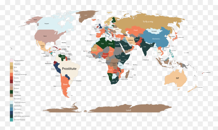 Un Resolution Jerusalem Map, HD Png Download - world map png