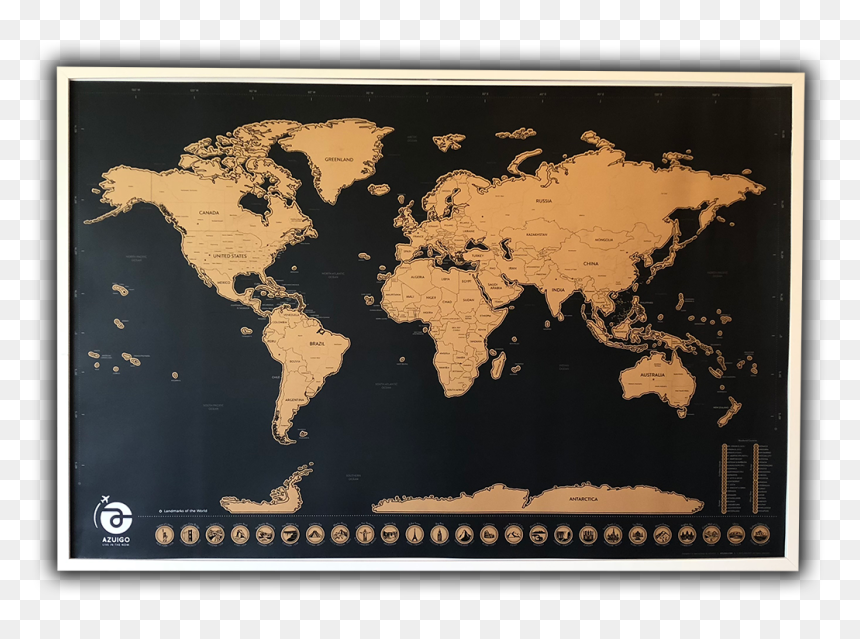 Every Continent Except Antarctica, HD Png Download - world map png