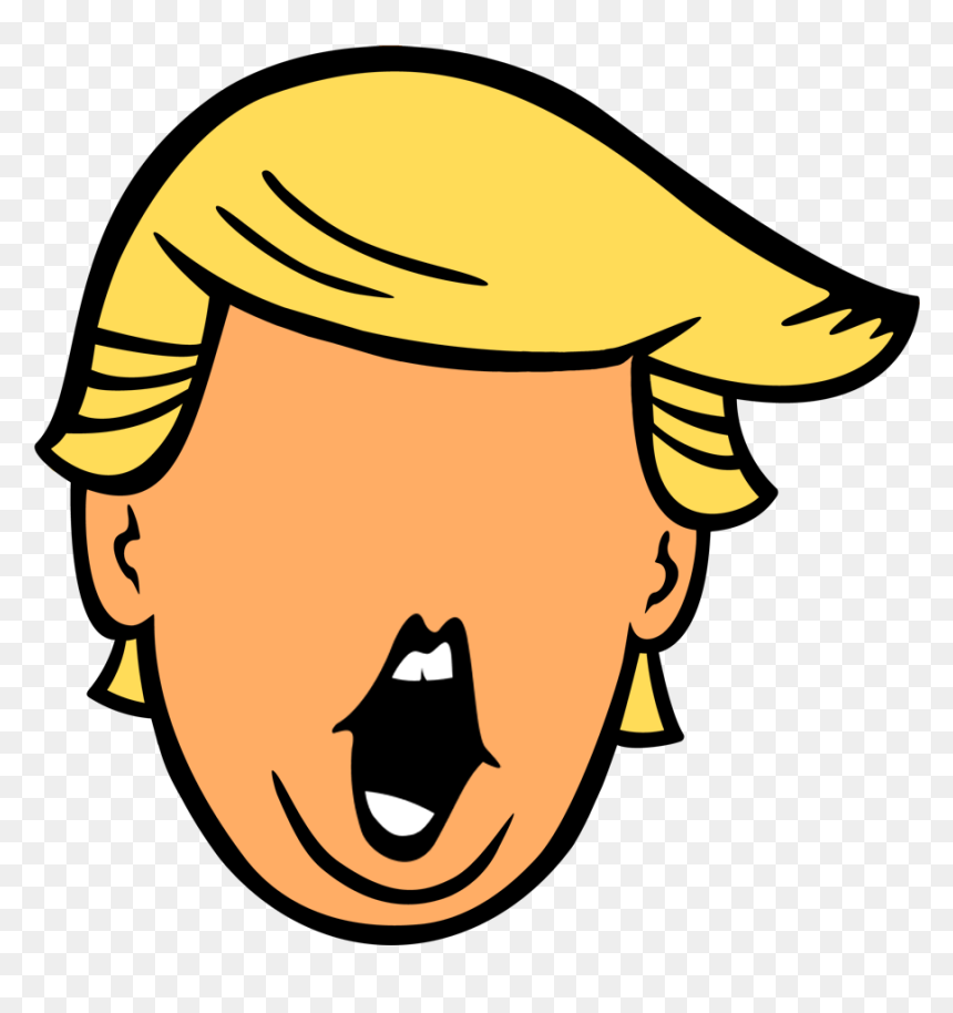 Trump Clipart Black And White, HD Png Download - donald trump png