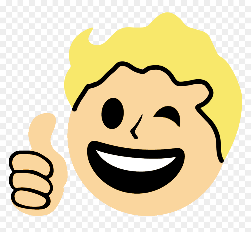 Fallout 4 Vault Boy, HD Png Download - emojis png