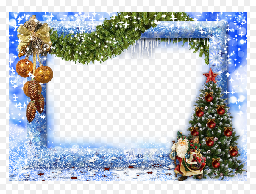 Merry Christmas Photo Frame Png, Transparent Png - merry christmas png