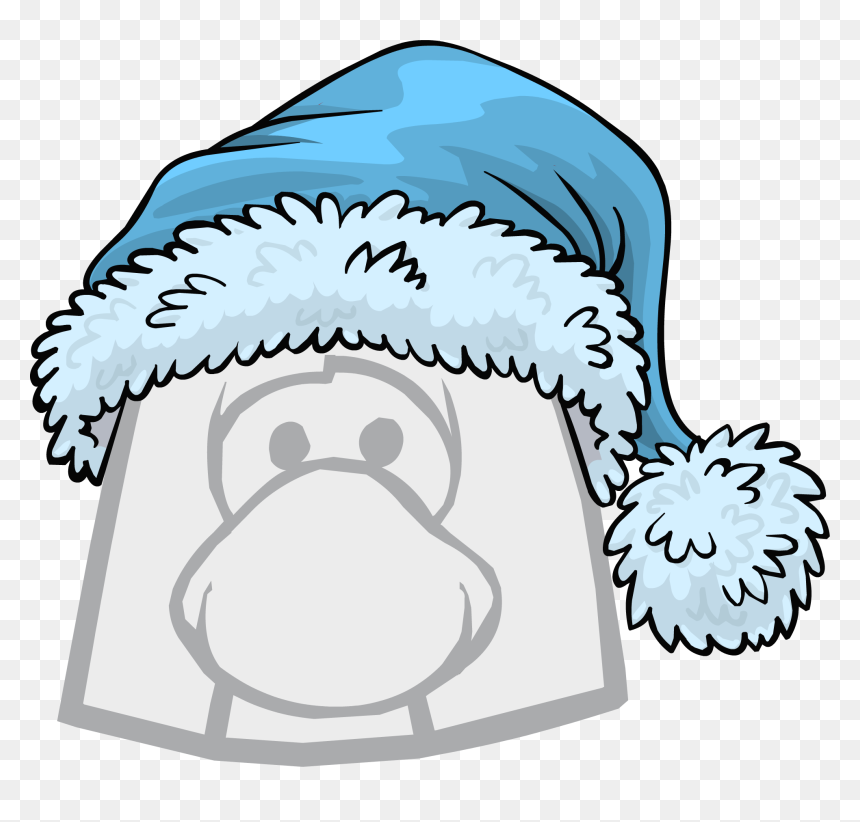 Club Penguin Blonde Hair, HD Png Download - christmas hat png