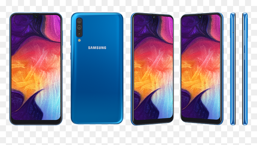 Samsung Galaxy A50 Black, HD Png Download - galaxy png