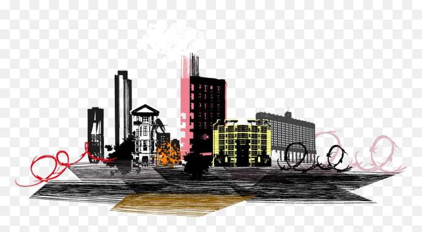 Silhouette, HD Png Download - city png