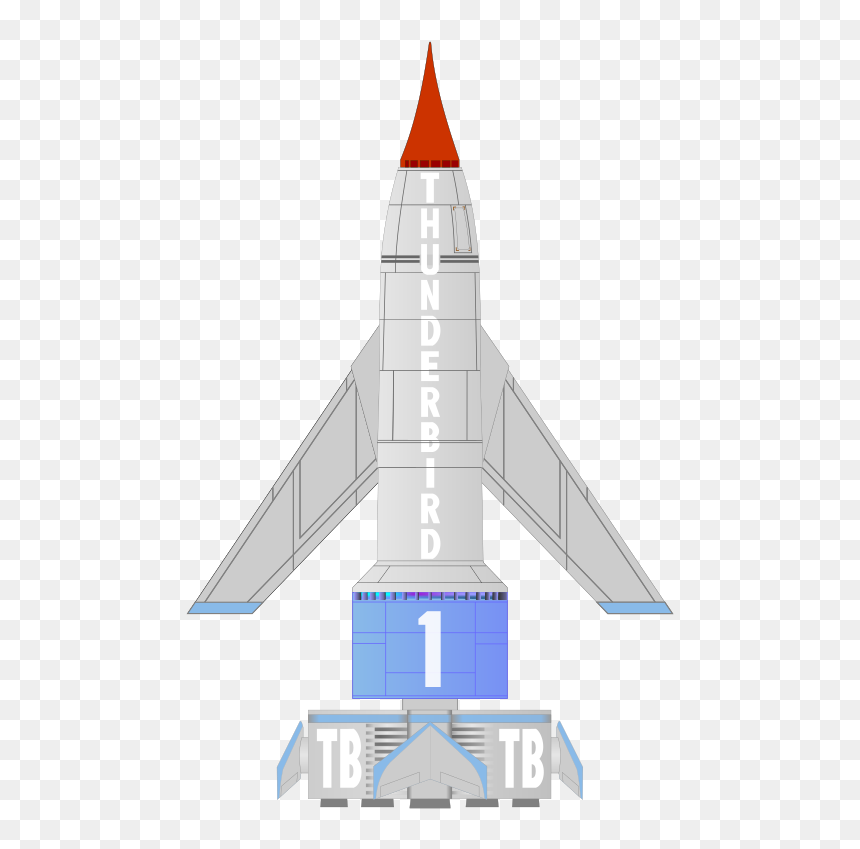 Thunderbird 1 Clipart, HD Png Download - spaceship png
