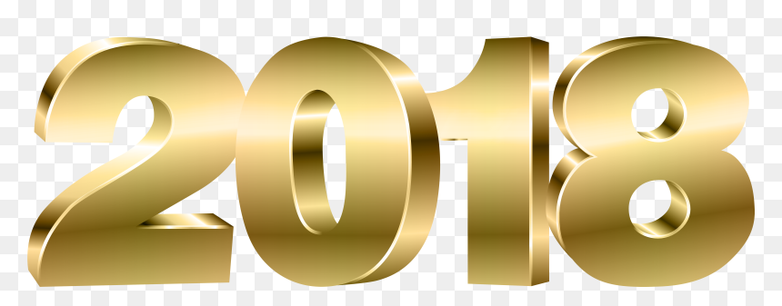2018 Transparent Background Free, HD Png Download - gold png