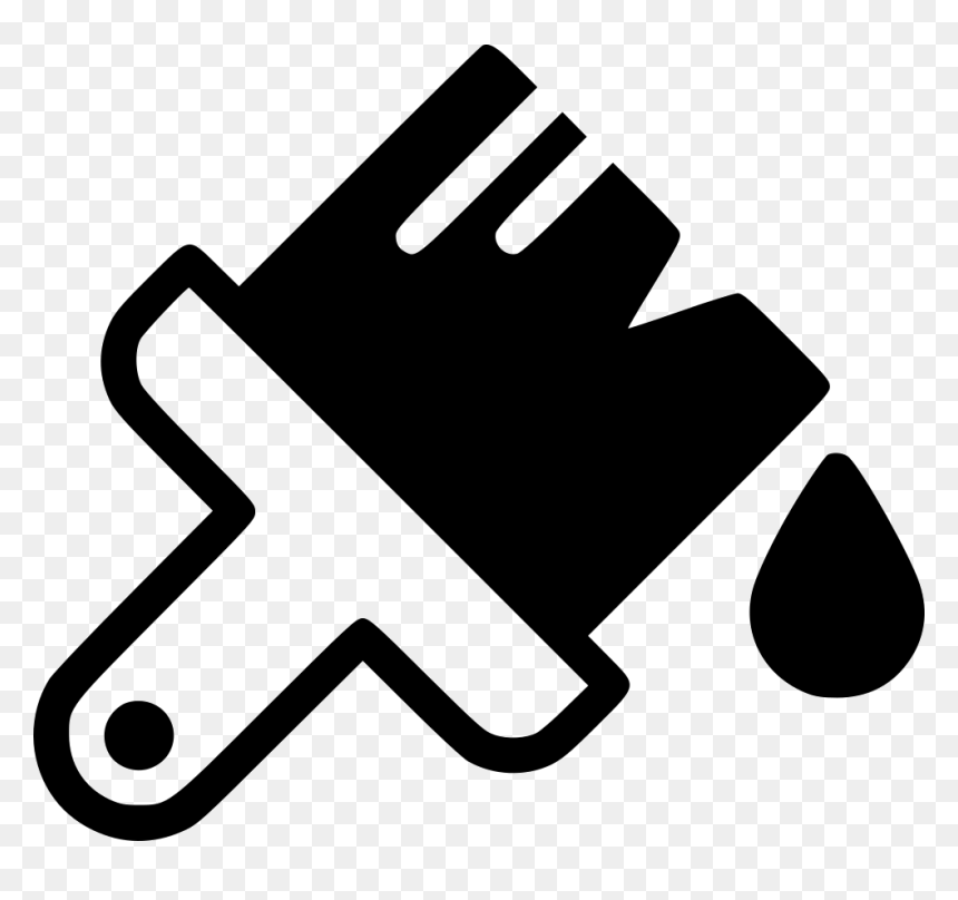 Brush Paint Icon Png, Transparent Png - paint png