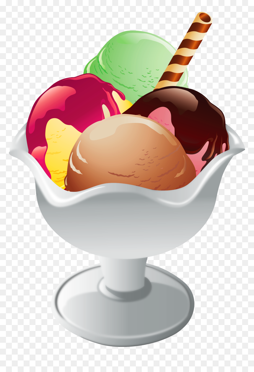Ice Cream Sundae Transparent Background, HD Png Download - ice png