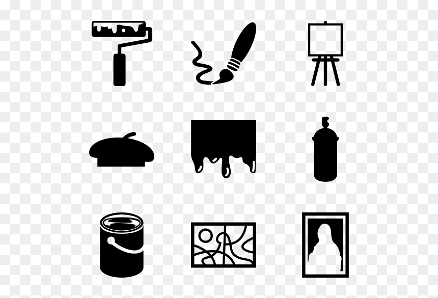Art Icon Vector Png, Transparent Png - paint png