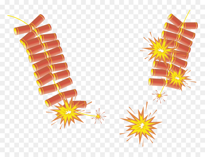 Chinese New Year Transparent Background, HD Png Download - diwali crackers png