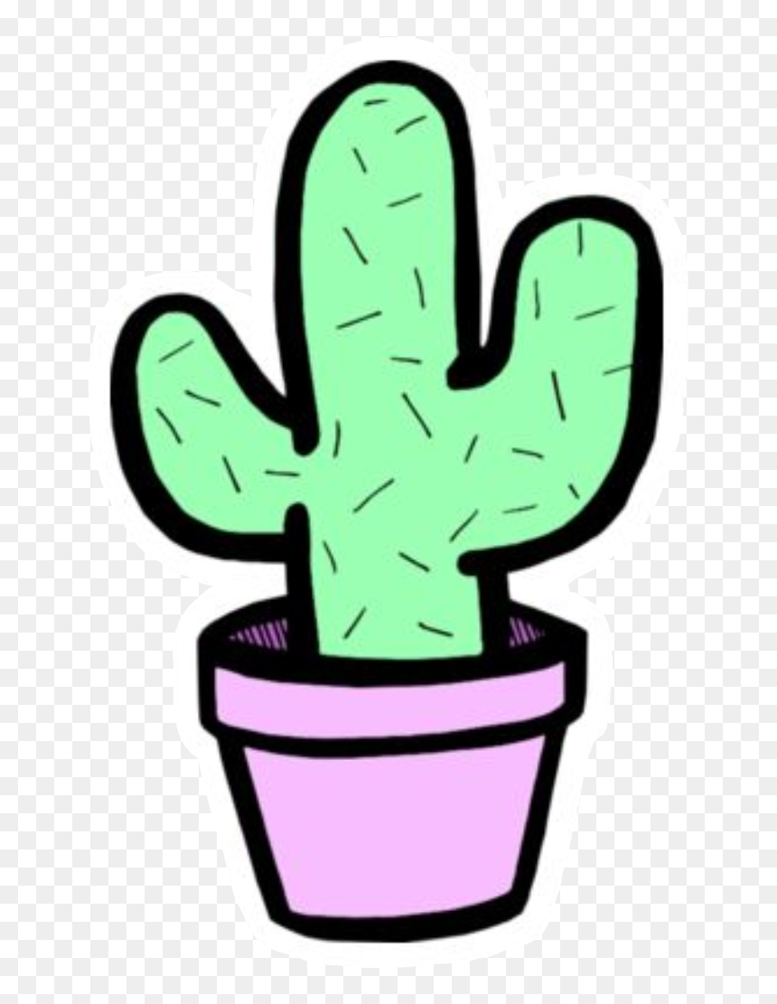 Cute Cactus Drawings, HD Png Download - cactus png