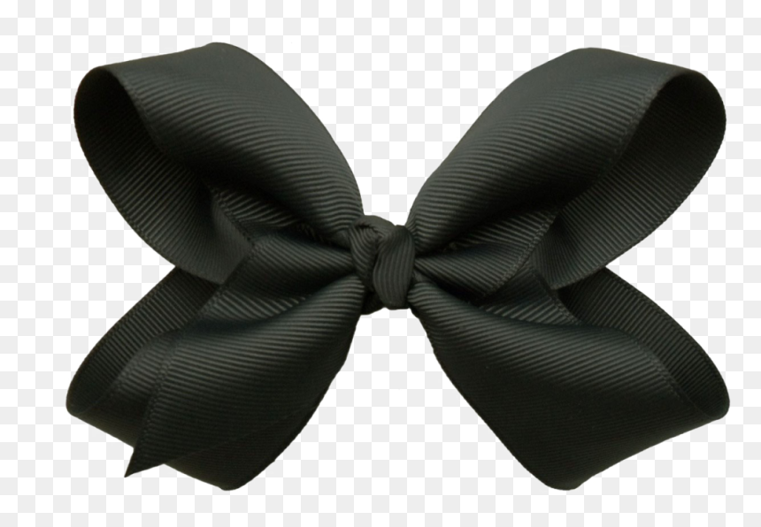 Black Hair Ribbon Png, Transparent Png - bow png