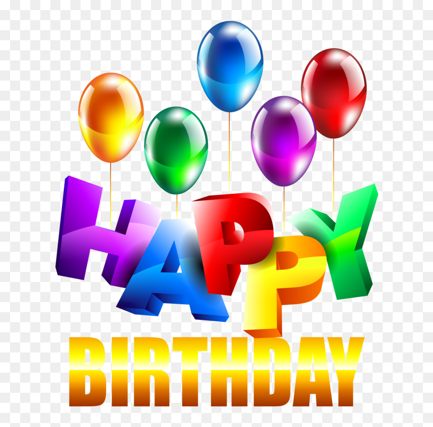 Happy Birthday En Png, Transparent Png - birthday png