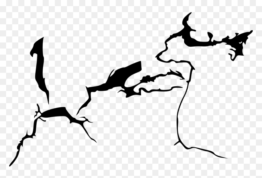 Crack Silhouette Clipart, HD Png Download - crack png