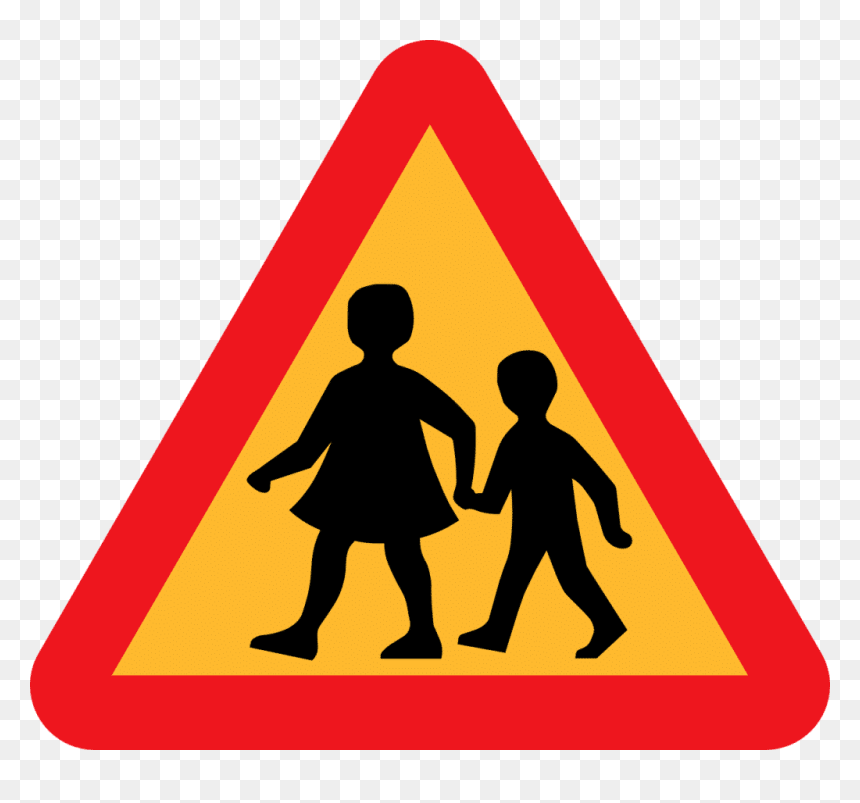 Children Crossing Png, Transparent Png - stop sign png