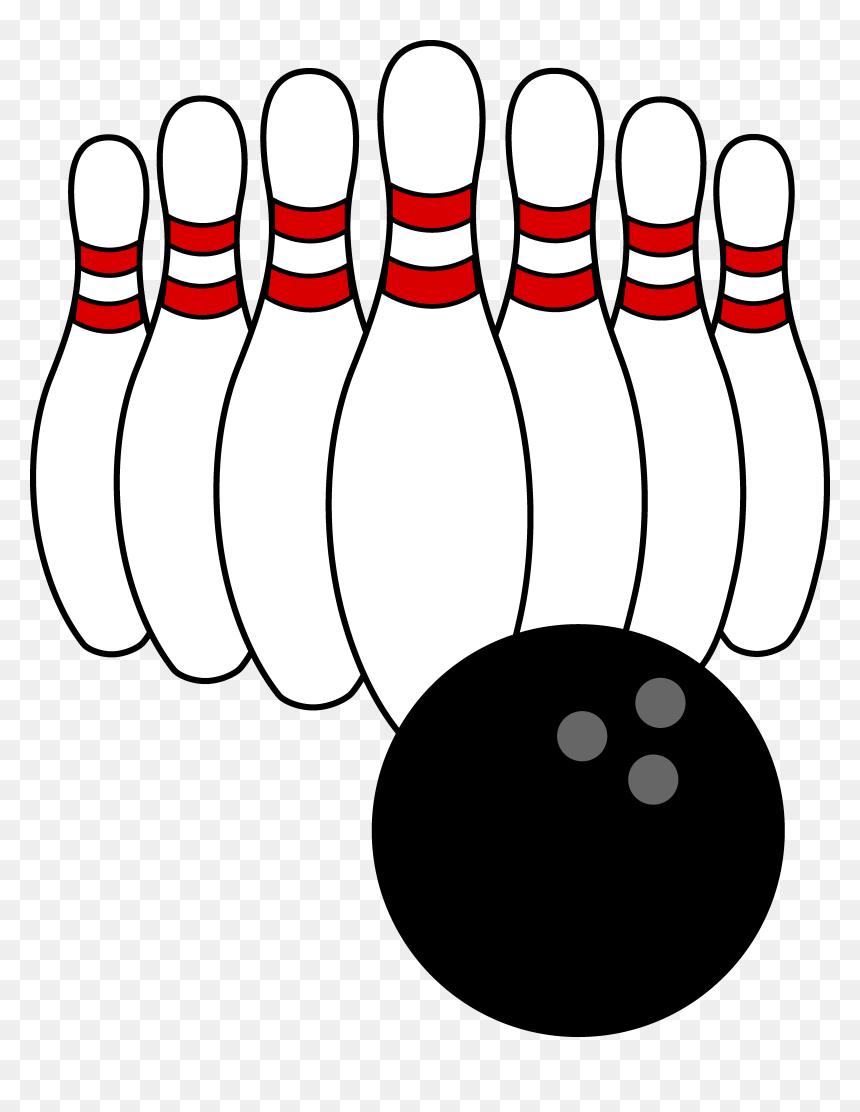 Clip Art Bowling Pins, HD Png Download - bowling ball png