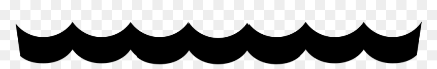 Ocean Waves Clipart Black And White, HD Png Download - ocean waves png