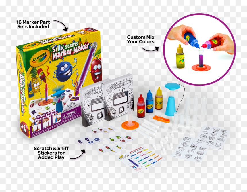 Crayola Silly Scents Marker Maker, HD Png Download - hit marker png