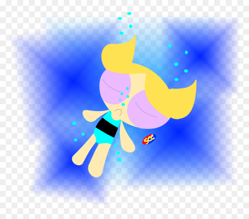 Bubbles Powerpuff Girls Drowning, HD Png Download - underwater bubbles png