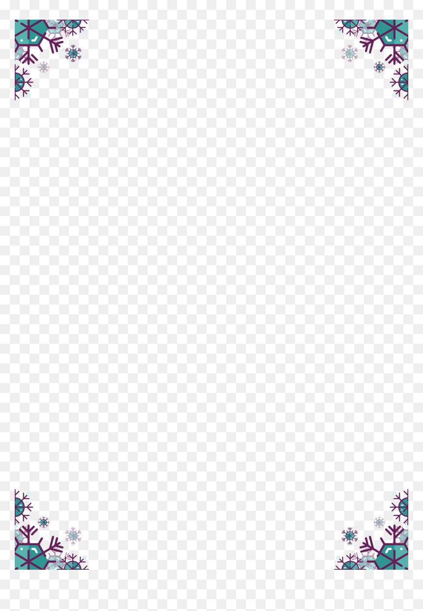 Illustration, HD Png Download - snowflake border png