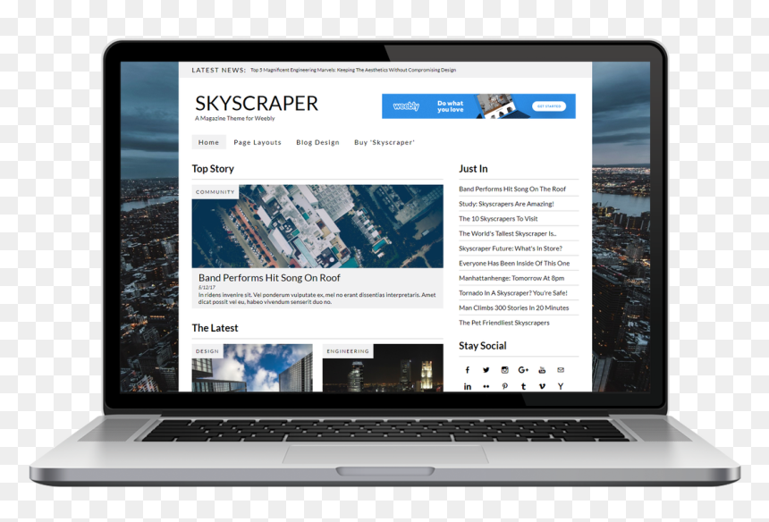 Netbook, HD Png Download - skyscraper png