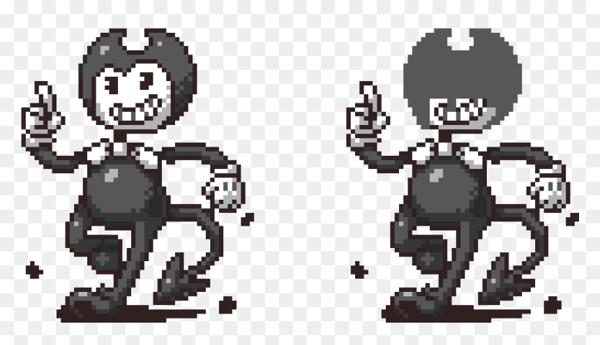 Bendy And The Ink Machine Pixel Art, HD Png Download - bendy png