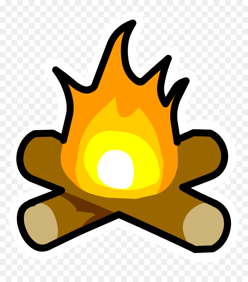 Club Penguin Campfire, HD Png Download - bonfire png