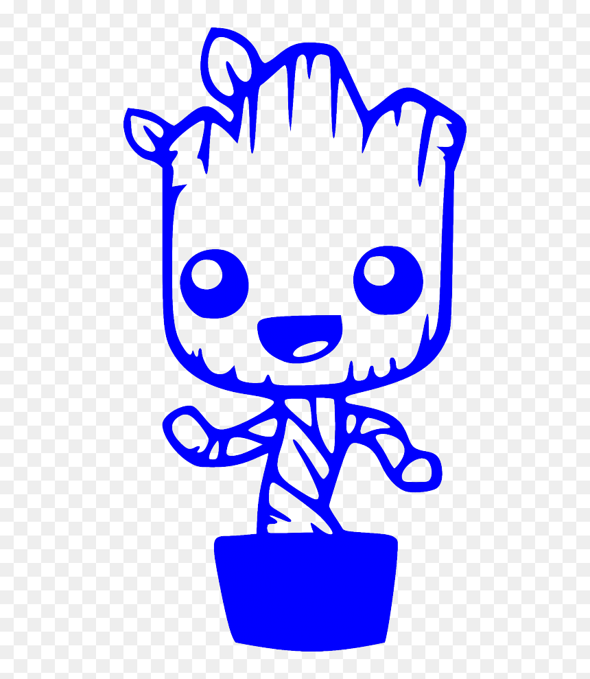 Baby Groot Decal, HD Png Download - baby groot png