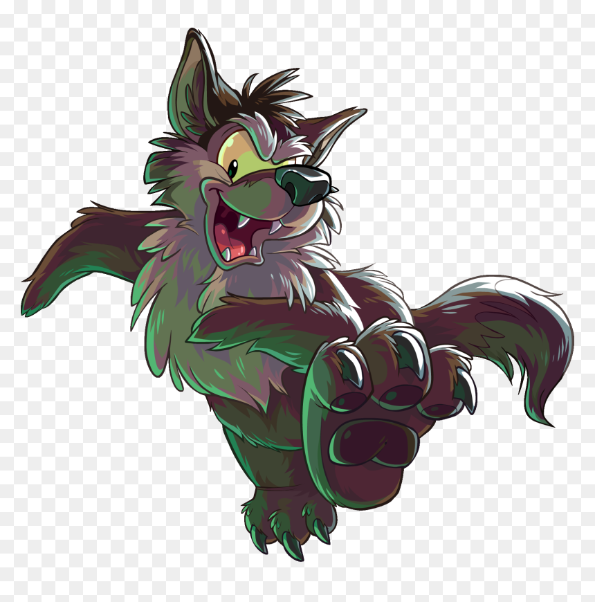 Club Penguin Werewolf, HD Png Download - werewolf png