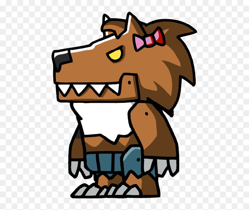 Scribblenauts Werewolf, HD Png Download - werewolf png