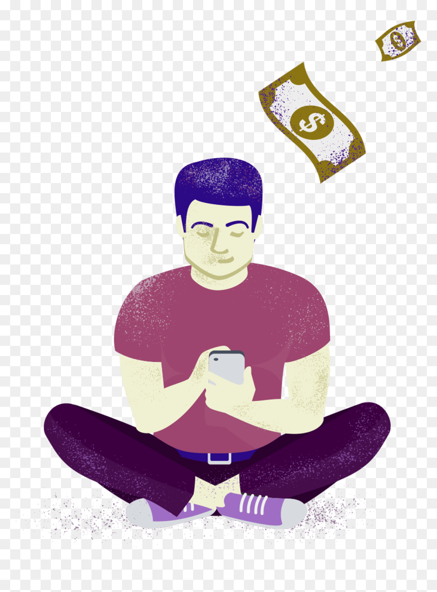 Sitting, HD Png Download - pink guy png