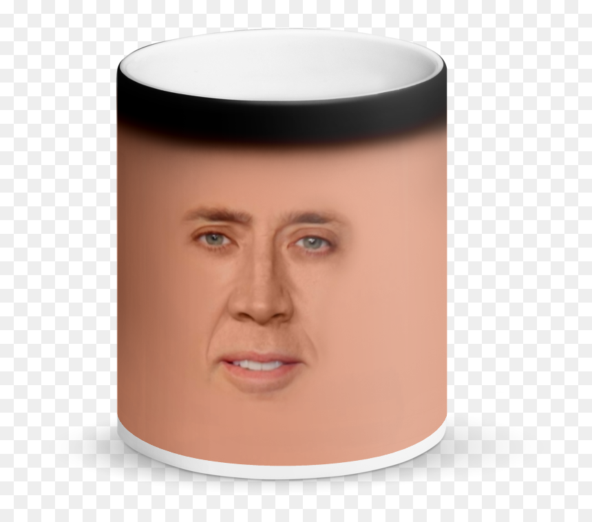 Coffee Cup, HD Png Download - nicolas cage face png