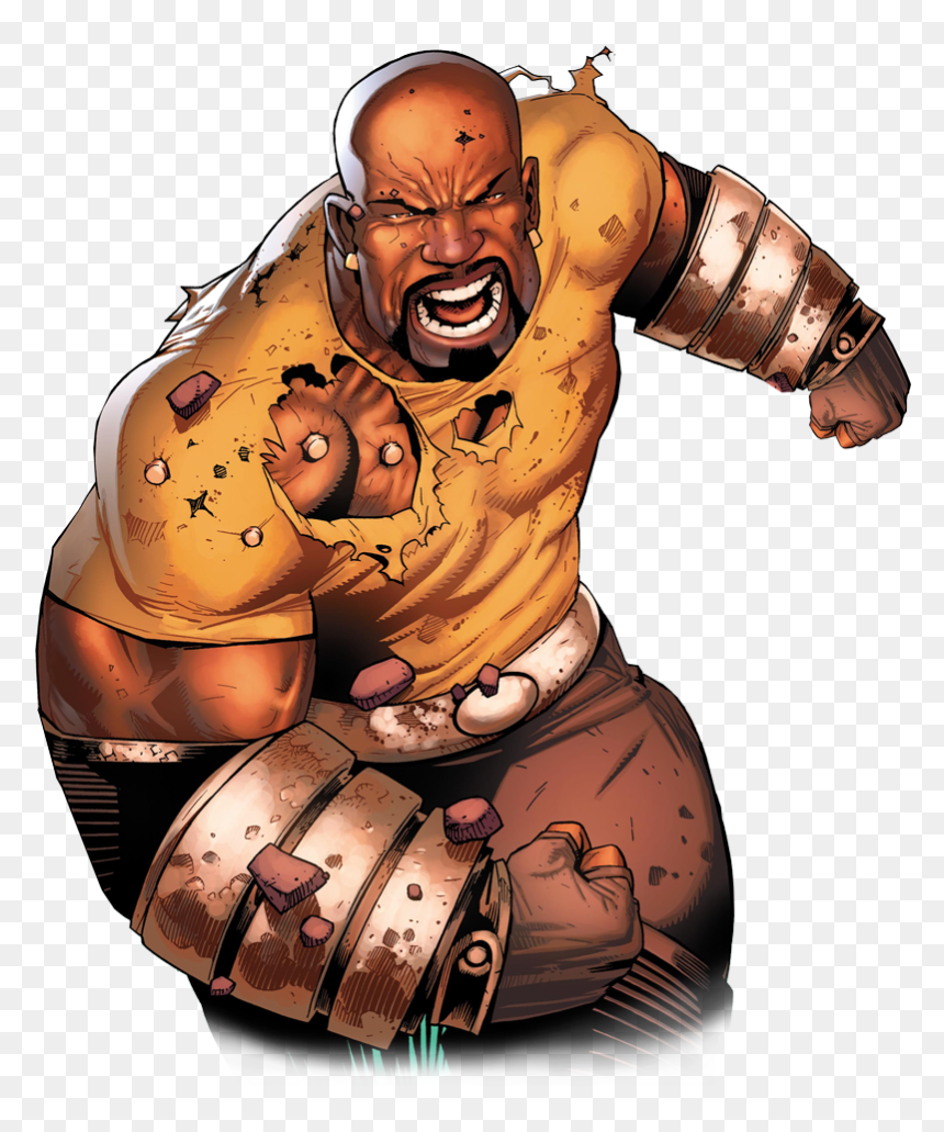 Luke Cage En Jessica Jones, HD Png Download - nicolas cage face png