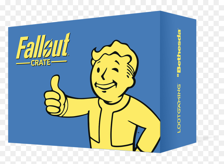 Fallout Loot Crate Box, HD Png Download - vault boy png