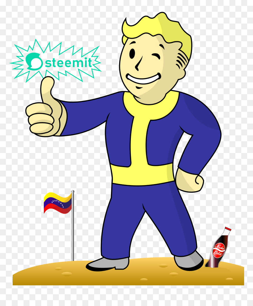 Dibujos A Lapiz Fallout, HD Png Download - vault boy png
