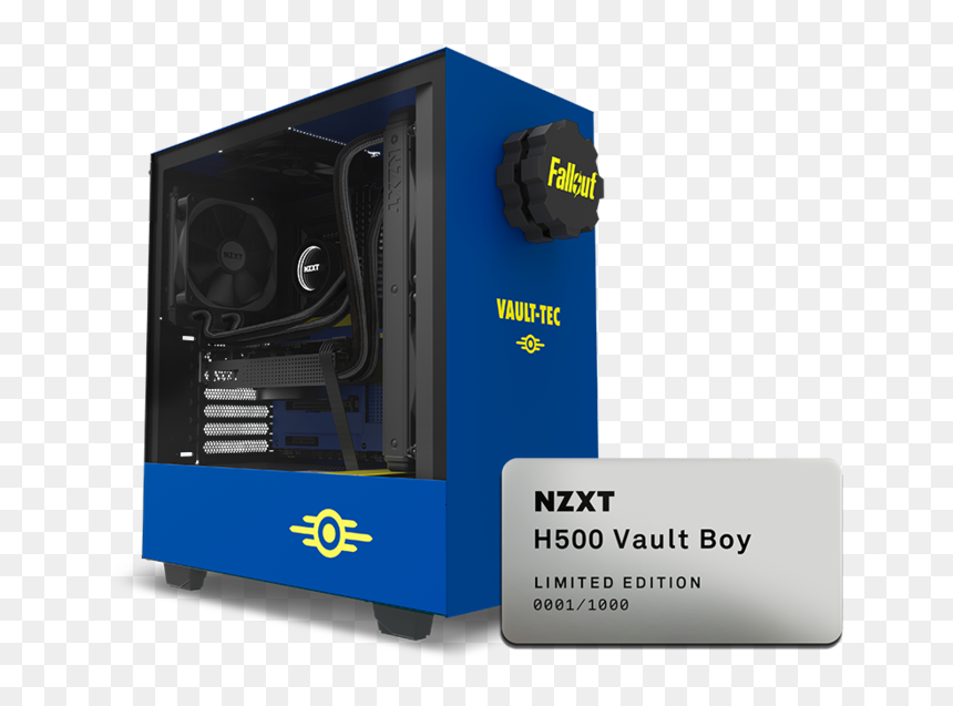 Nzxt H500 Vault Boy, HD Png Download - vault boy png