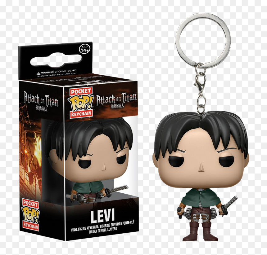 Levi Pop Keychain, HD Png Download - attack on titan png