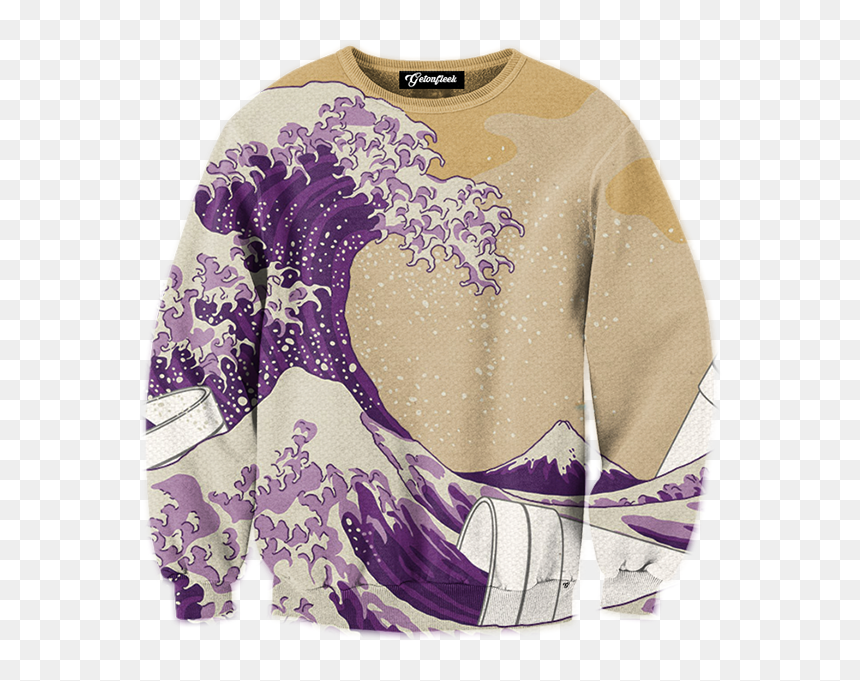 Great Wave Off Kanagawa Black And White, HD Png Download - lean cup png