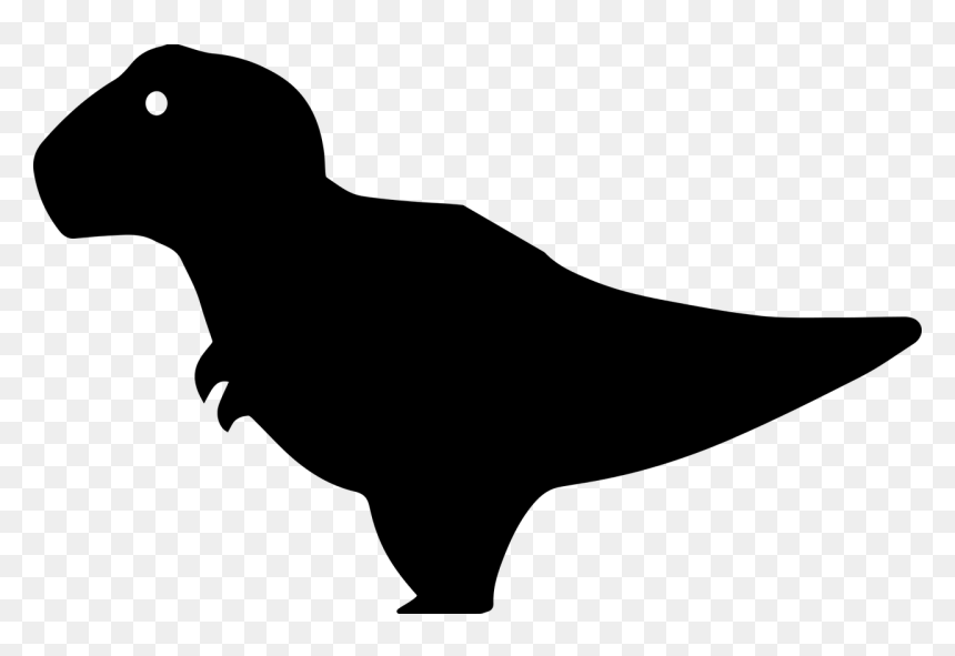 Dino Silhouette Png, Transparent Png - trex png