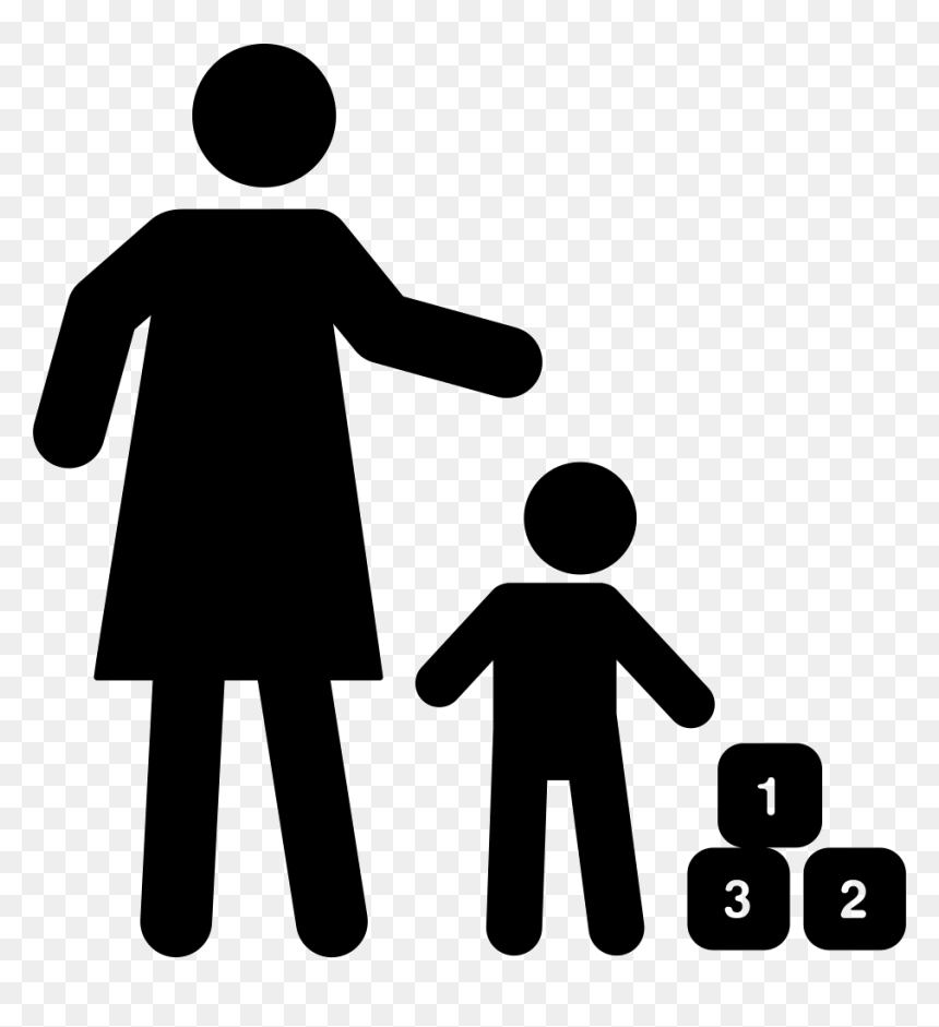 Mother And Son Playing With Cubes - Child Vs Career, HD Png Download - son png