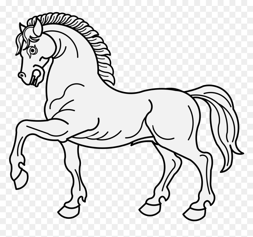 Horse Passant Heraldry , Png Download - Heraldic Horse Passant, Transparent Png - heraldry png