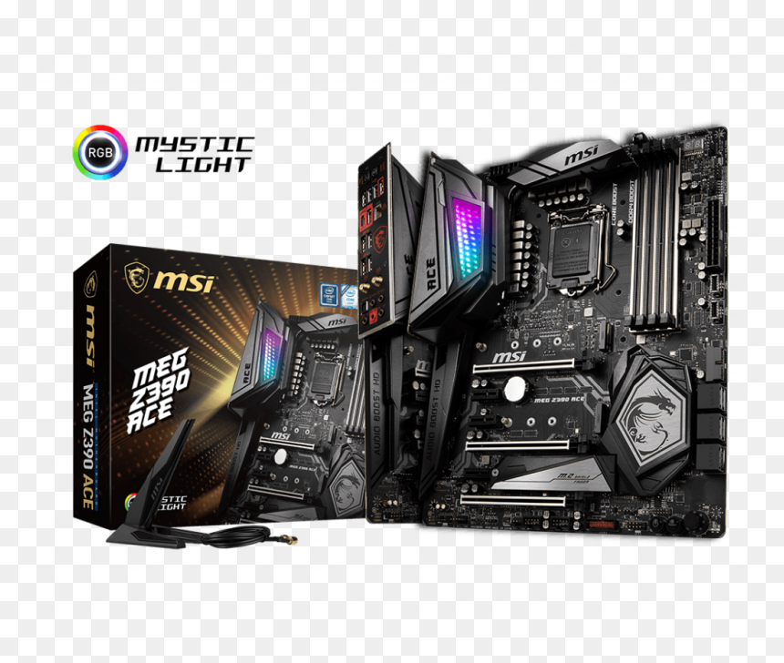 Intel Z390 Motherboards Meg Z390 Ace Msi Meg - Msi X570 Motherboard Ace, HD Png Download - ace hardware png