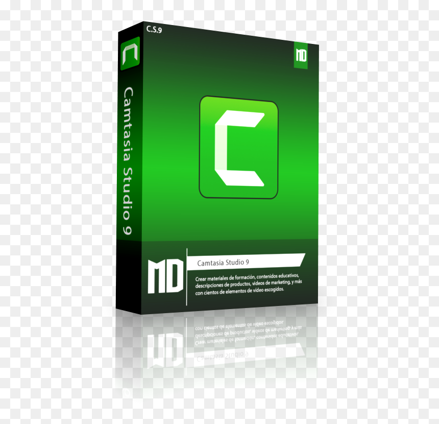 Caja Oficial - Camtasia Studio 2019 Crackeado, HD Png Download - camtasia logo png