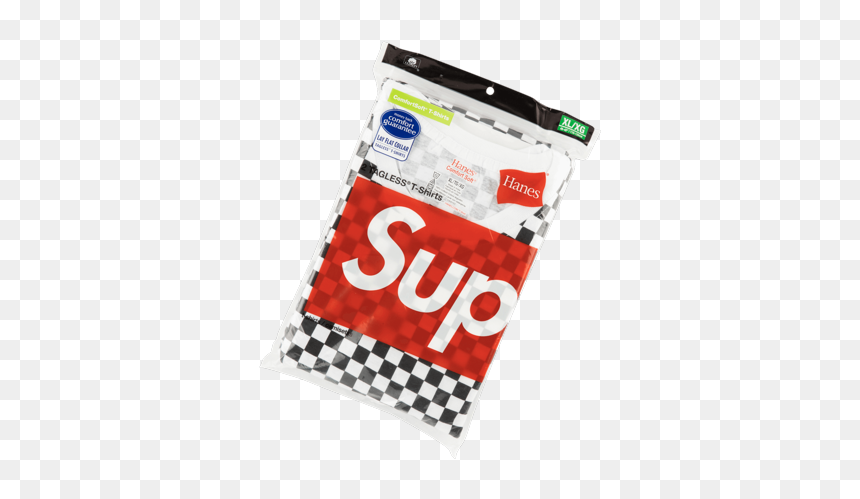 Supreme Hanes Tagless Tees "ss - Supreme, HD Png Download - hanes logo png