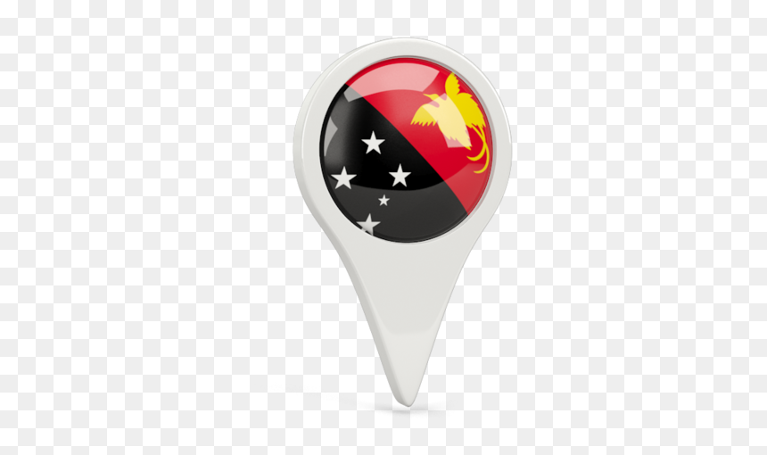Round Pin Icon - Icon Papua New Guinea Flag Pin, HD Png Download - link png icon