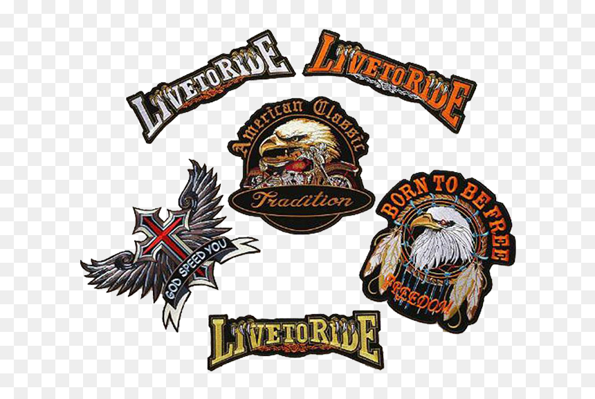 Embroidered Patch, HD Png Download - biker patches png