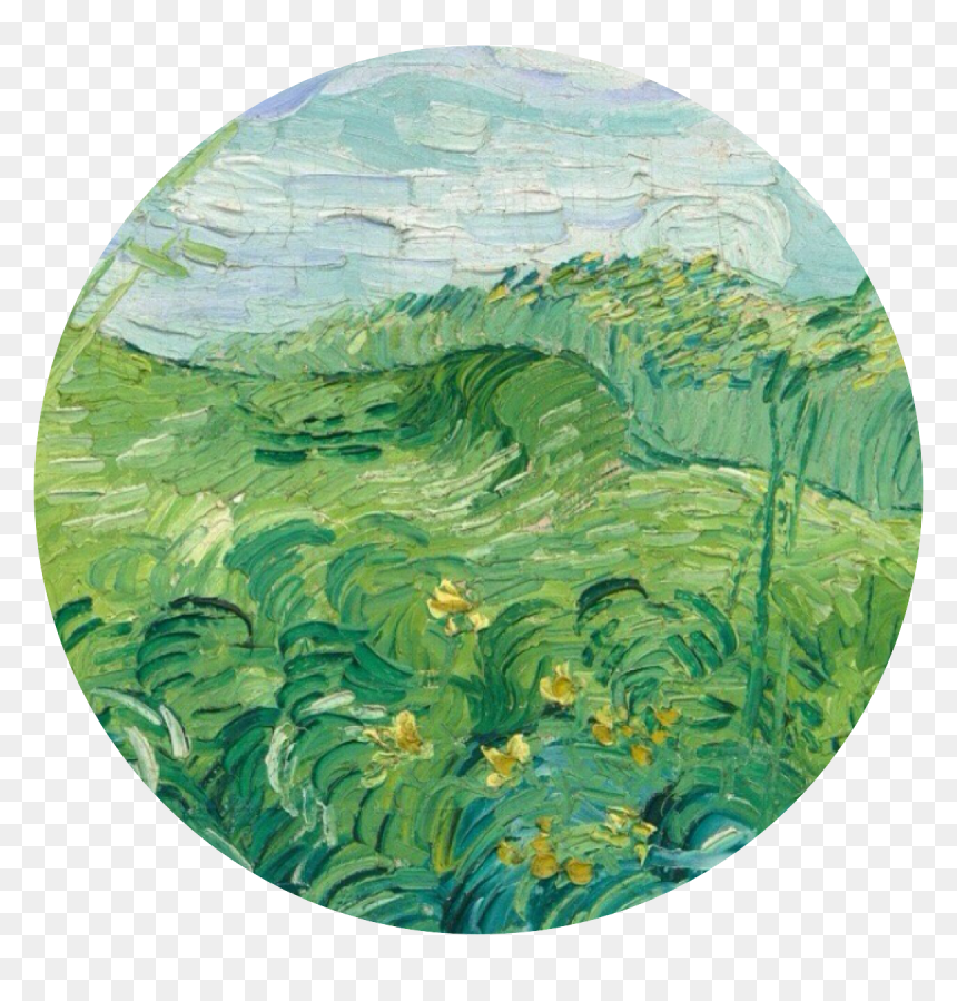 Green Van Gogh Painting, HD Png Download - good vibes tumblr png