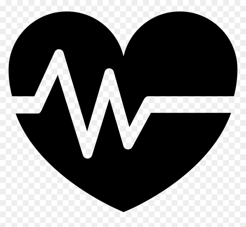 Si Glyph Heart Signal - Heart With Heartbeat Png, Transparent Png - steampunk icons png