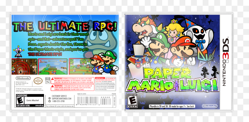 Nintendo 3ds, HD Png Download - paper luigi png